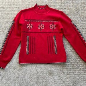 Beautiful Red Nils Sportswear Wool Sweater